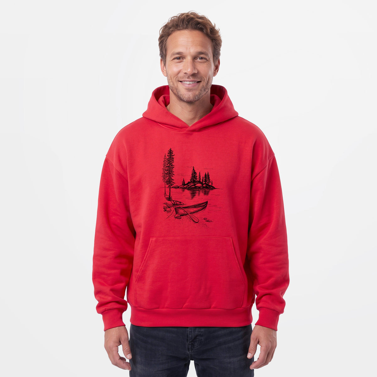 Lakeside Canoe  - Statement Midweight Hoodie