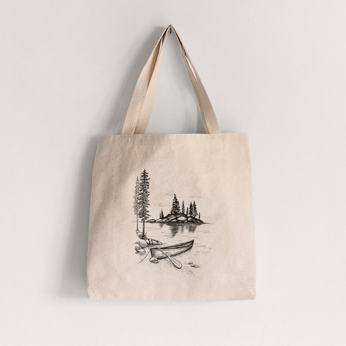 Lakeside Canoe - Tote Bag