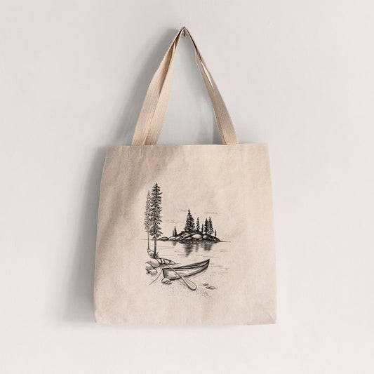 Lakeside Canoe - Tote Bag