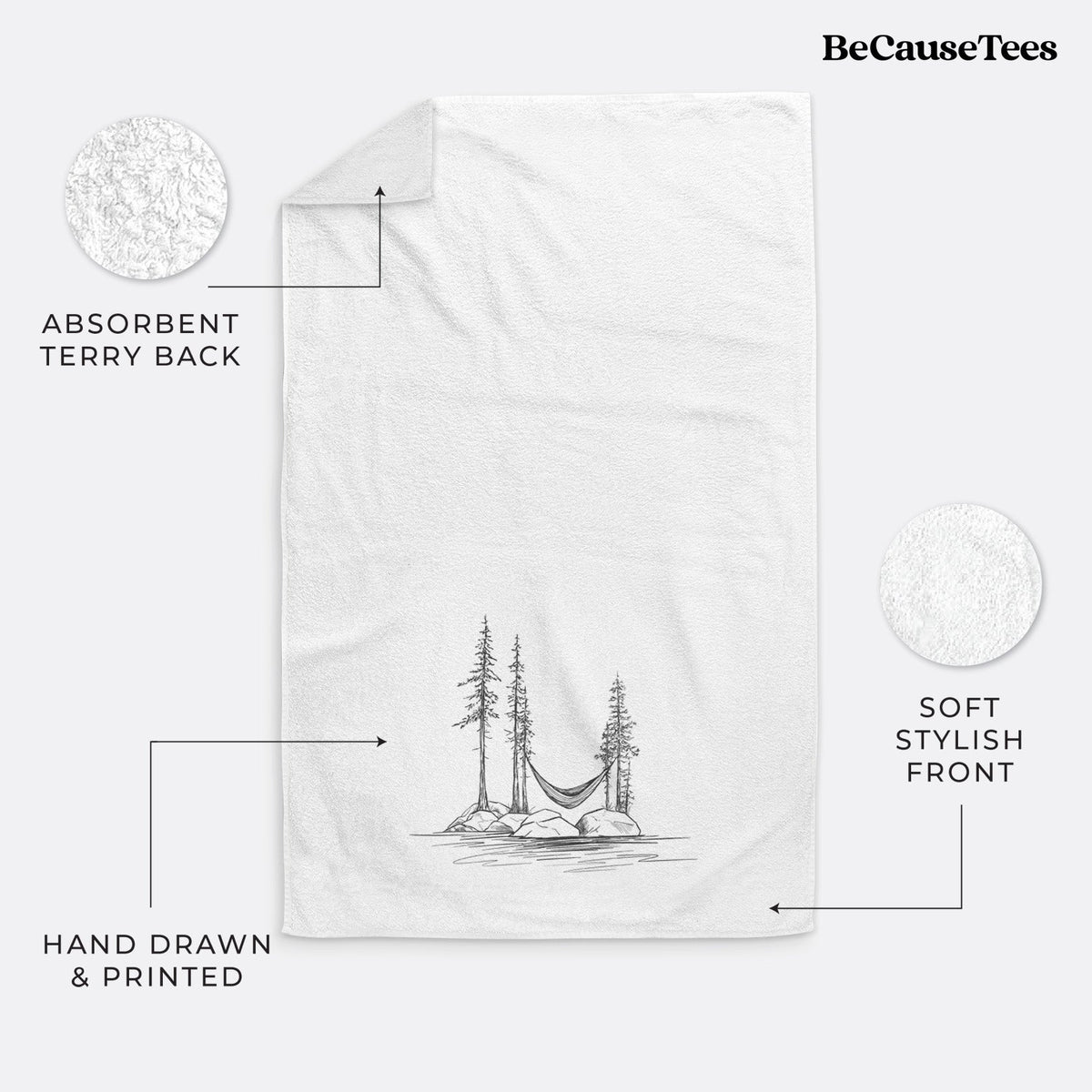Lakeside Hammock Premium Decorative Hand Towel