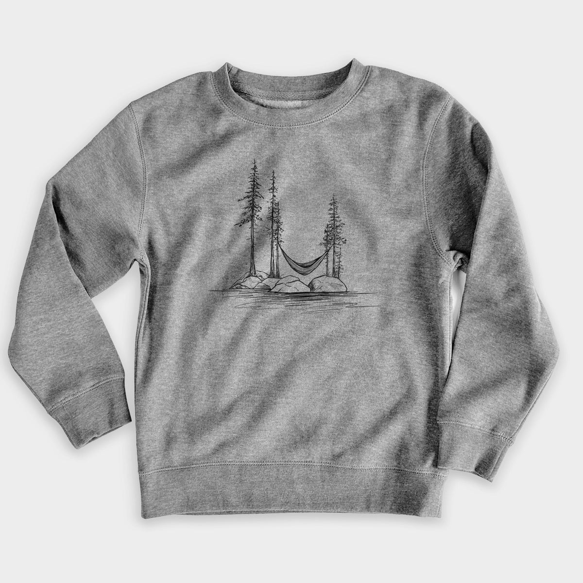 Lakeside Hammock - Youth Lightweight Crewneck Sweatshirt