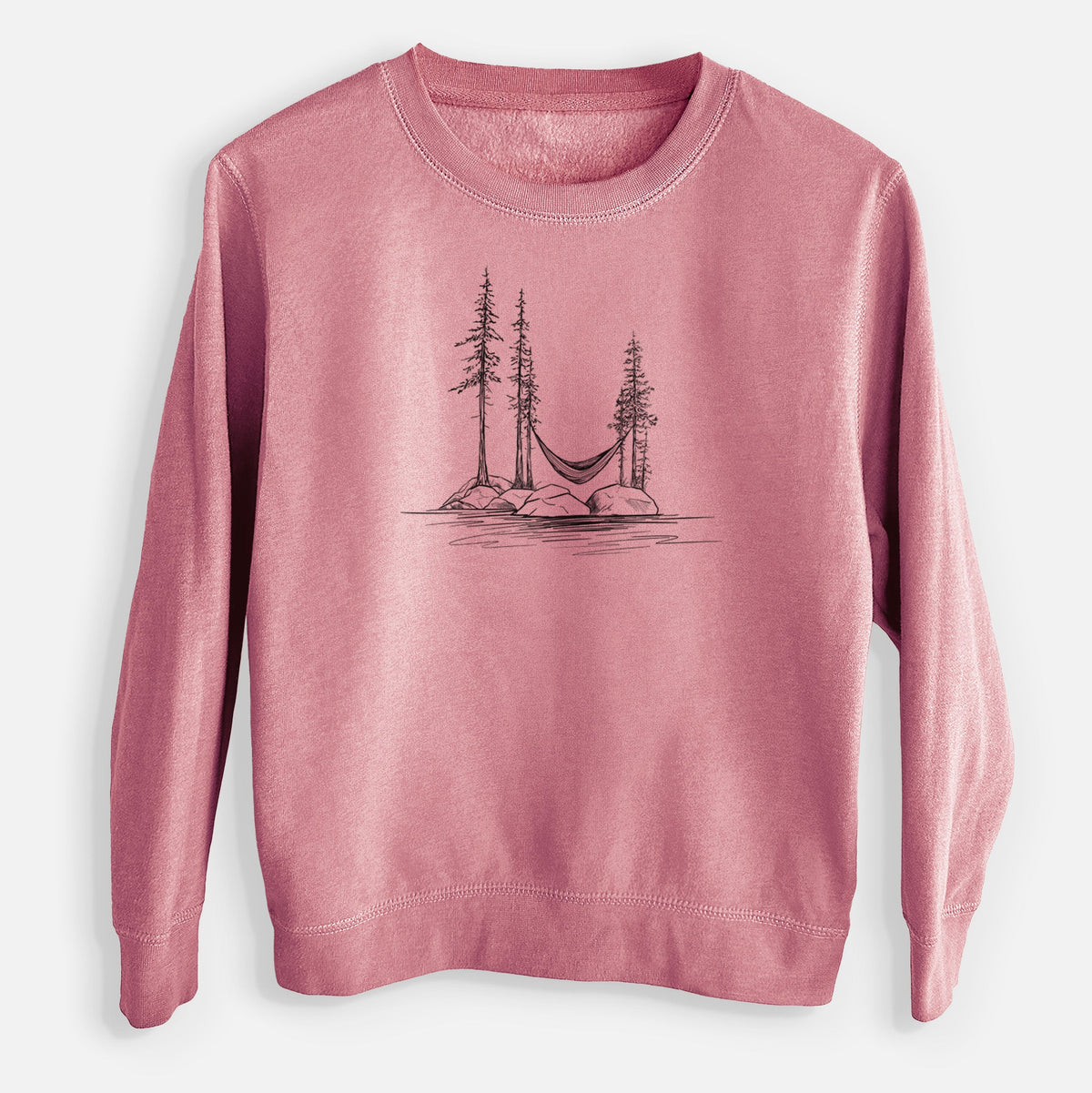 Lakeside Hammock - Youth Lightweight Crewneck Sweatshirt