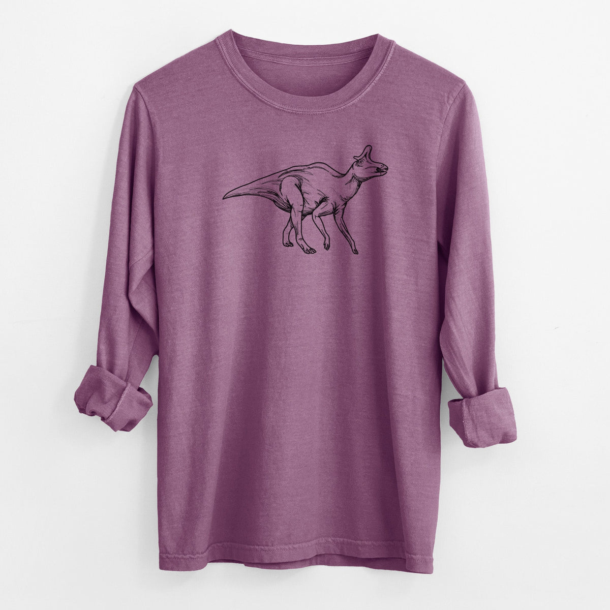 Lambeosaurus Lambei - Men's Heavyweight 100% Cotton Long Sleeve