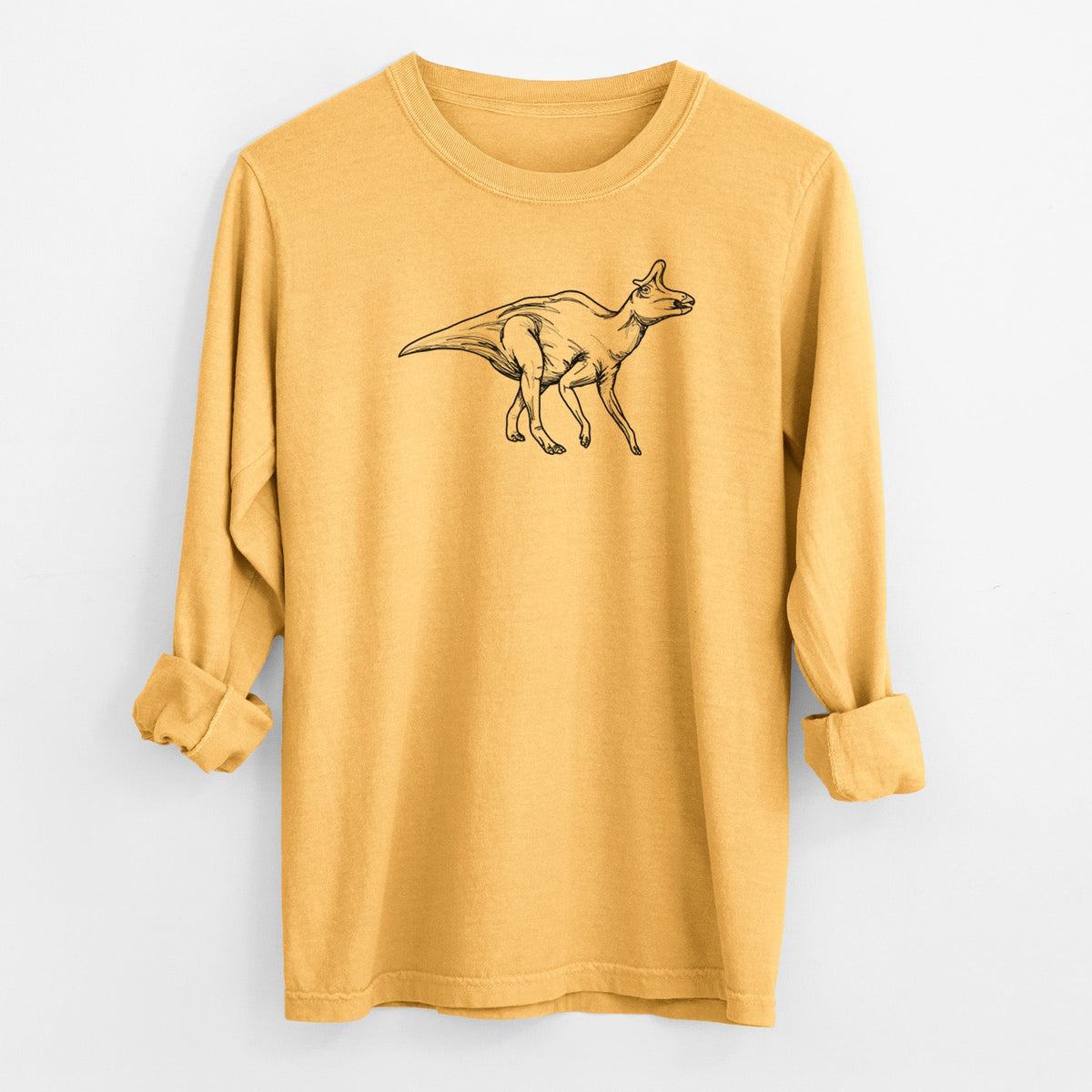 Lambeosaurus Lambei - Men's Heavyweight 100% Cotton Long Sleeve