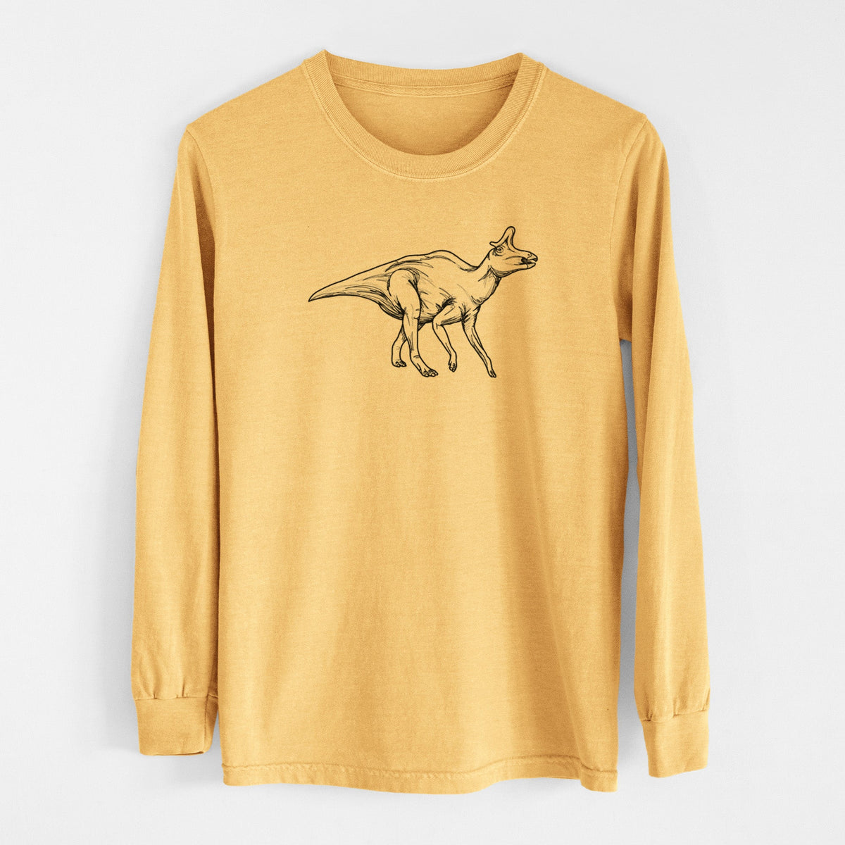 Lambeosaurus Lambei - Men's Heavyweight 100% Cotton Long Sleeve