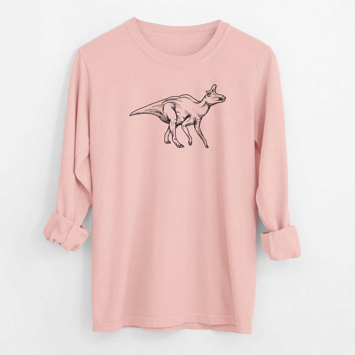 Lambeosaurus Lambei - Men's Heavyweight 100% Cotton Long Sleeve