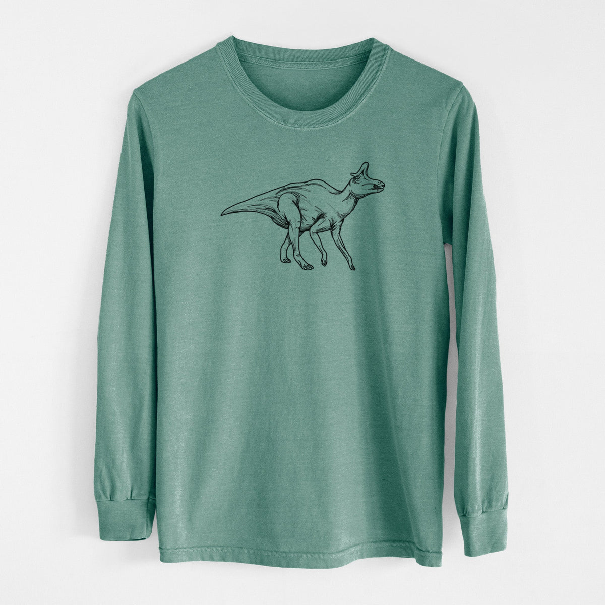 Lambeosaurus Lambei - Men's Heavyweight 100% Cotton Long Sleeve