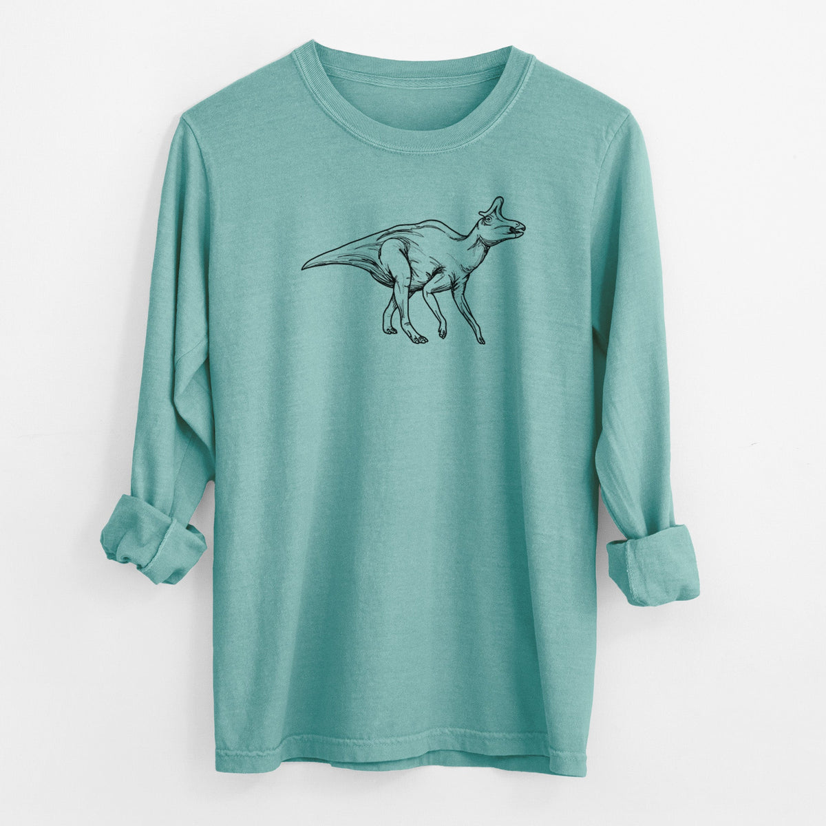 Lambeosaurus Lambei - Men's Heavyweight 100% Cotton Long Sleeve