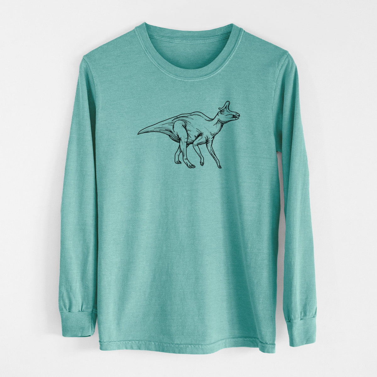 Lambeosaurus Lambei - Men's Heavyweight 100% Cotton Long Sleeve