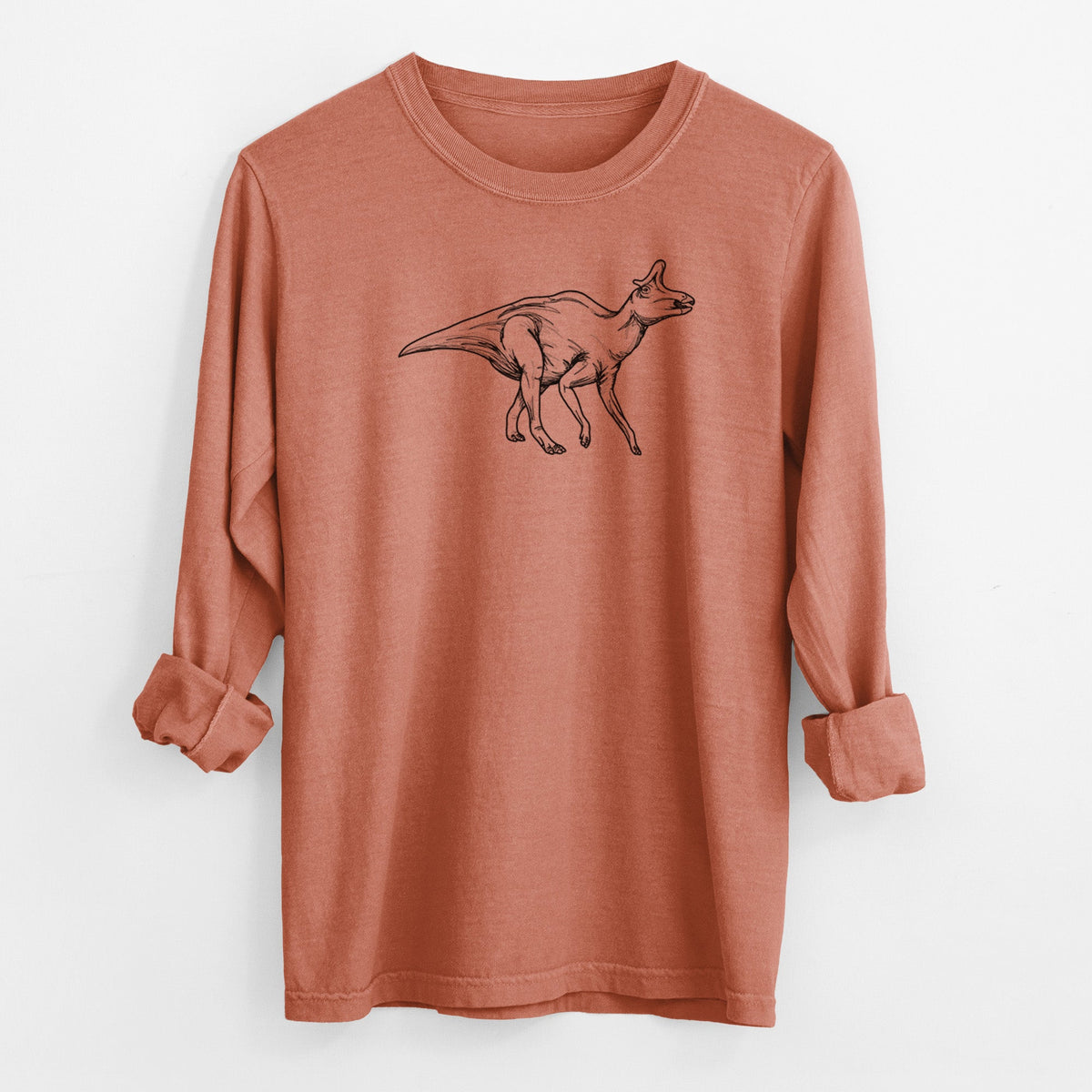 Lambeosaurus Lambei - Men's Heavyweight 100% Cotton Long Sleeve