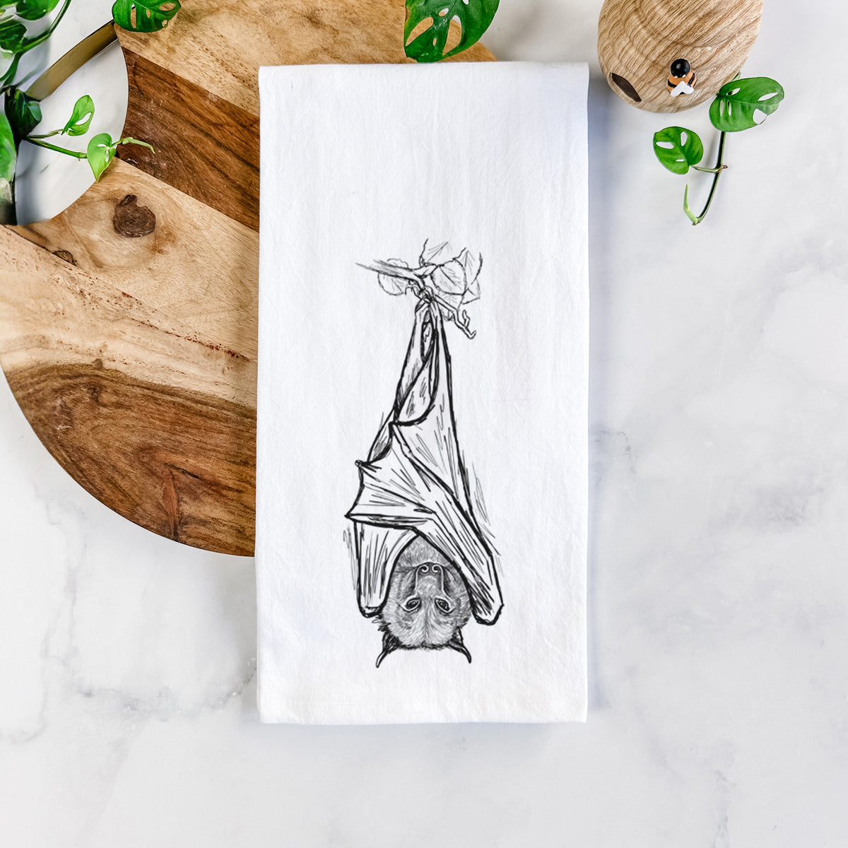 Pteropus vampyrus - Large Flying Fox Tea Towel