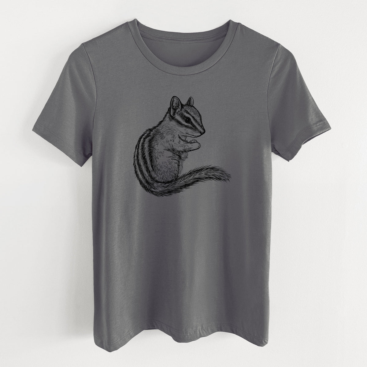 Chipmunk - Neotamias minimus - Women's Lightweight Relaxed Fit 100% Cotton Crewneck