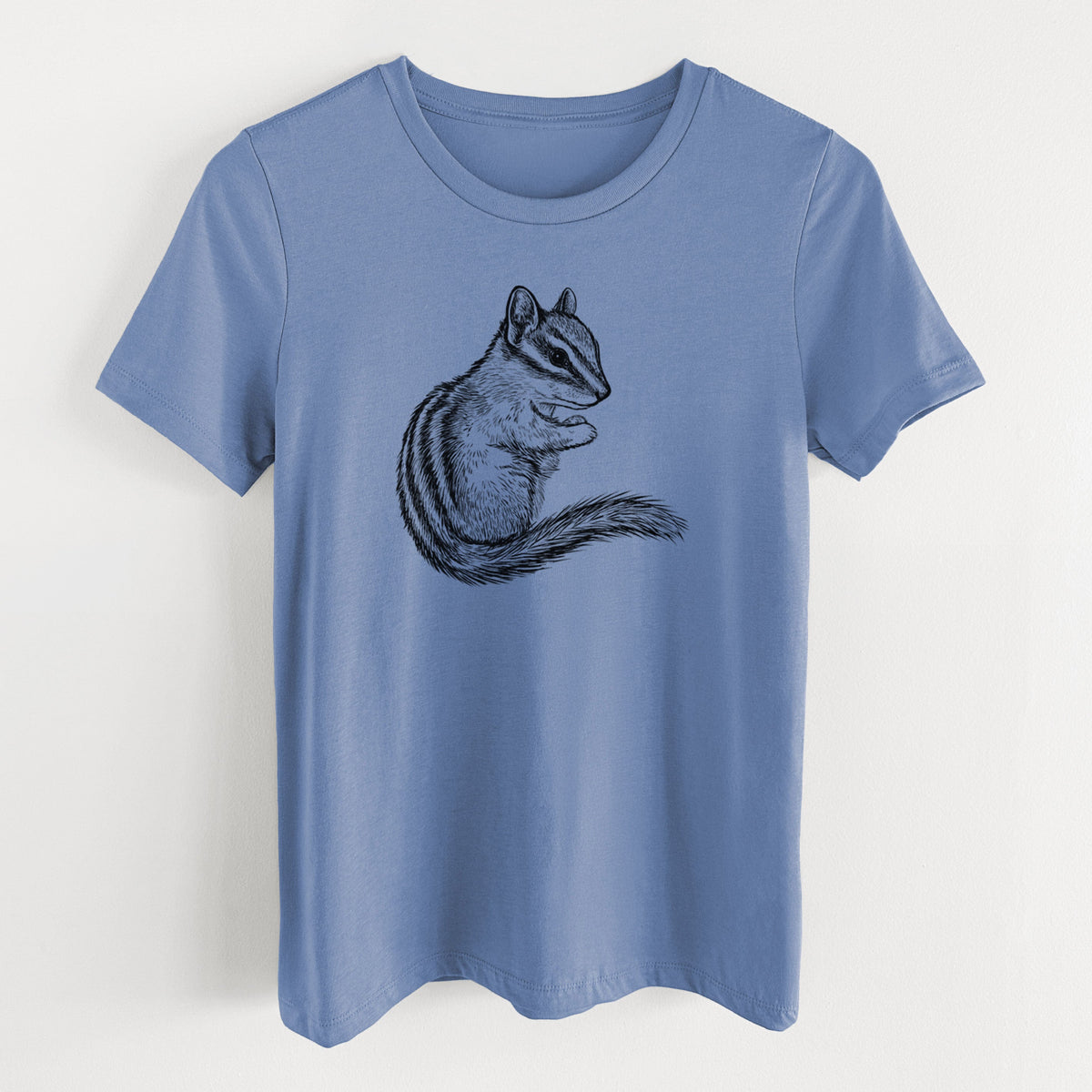Chipmunk - Neotamias minimus - Women's Lightweight Relaxed Fit 100% Cotton Crewneck