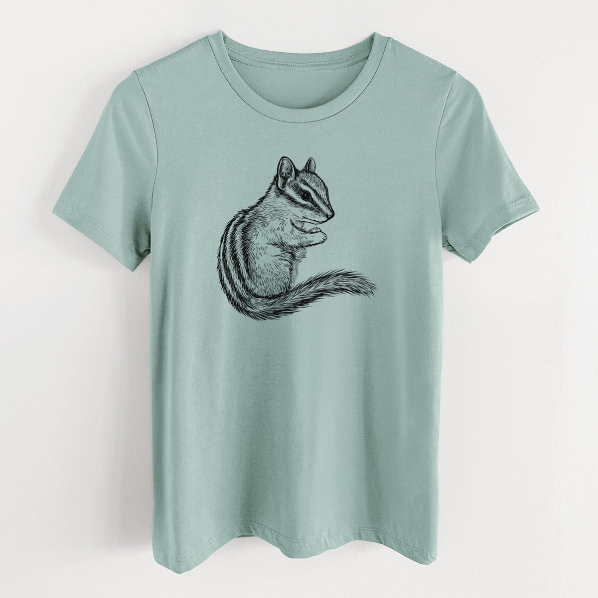 Chipmunk - Neotamias minimus - Women's Lightweight Relaxed Fit 100% Cotton Crewneck