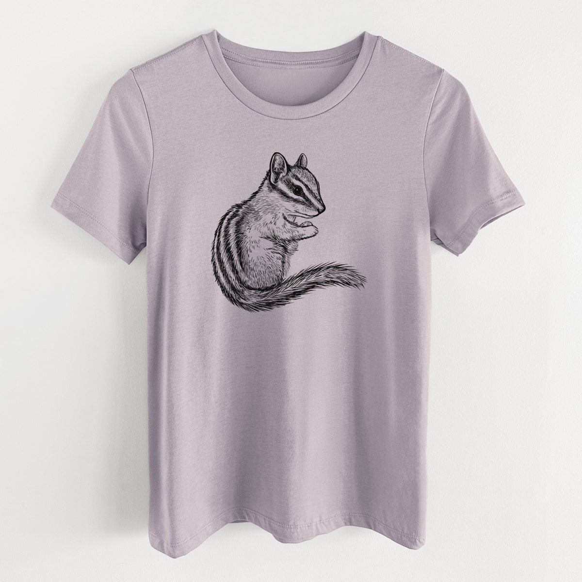 Chipmunk - Neotamias minimus - Women's Lightweight Relaxed Fit 100% Cotton Crewneck