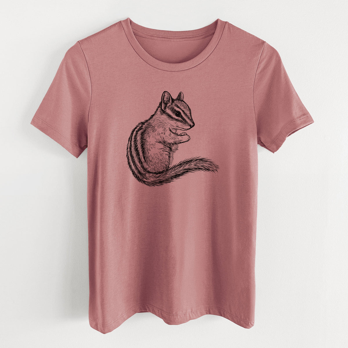 Chipmunk - Neotamias minimus - Women's Lightweight Relaxed Fit 100% Cotton Crewneck