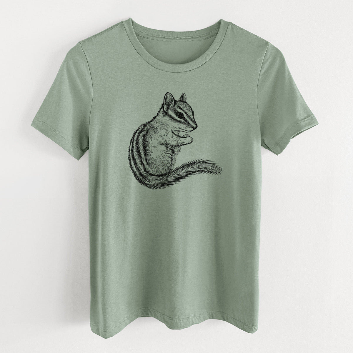 Chipmunk - Neotamias minimus - Women's Lightweight Relaxed Fit 100% Cotton Crewneck