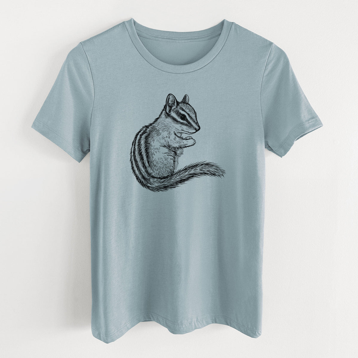 Chipmunk - Neotamias minimus - Women's Lightweight Relaxed Fit 100% Cotton Crewneck