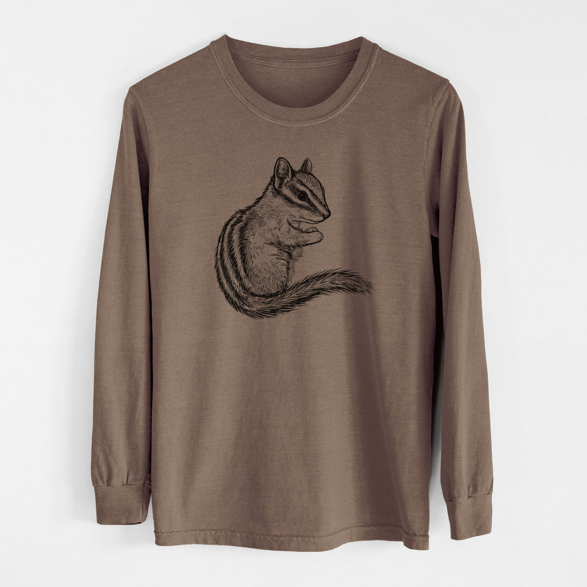 Chipmunk - Neotamias minimus - Unisex Comfort Colors 100% Cotton Long Sleeve