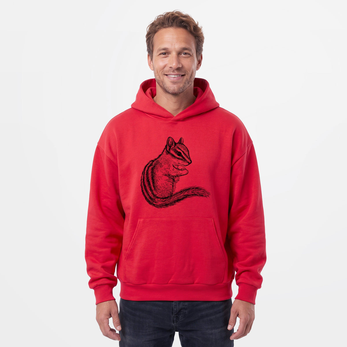 Chipmunk - Neotamias minimus  - Statement Midweight Hoodie