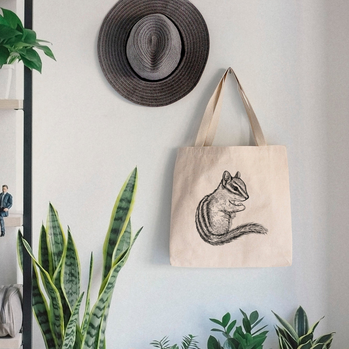 Chipmunk - Neotamias minimus - Tote Bag