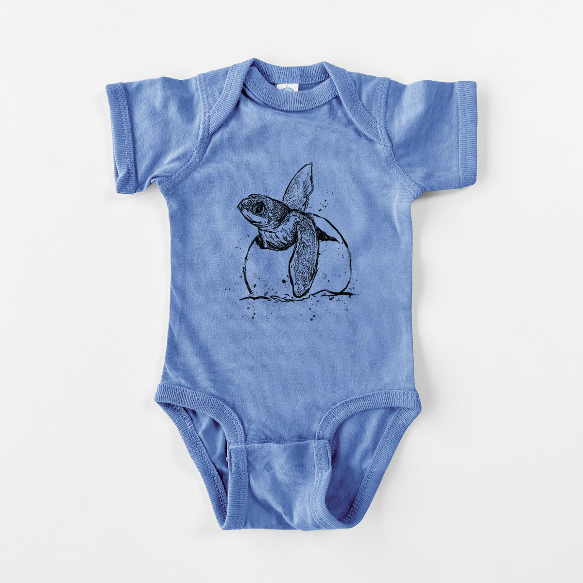 Leatherback Turtle Hatching - Baby Fine Jersey Bodysuit
