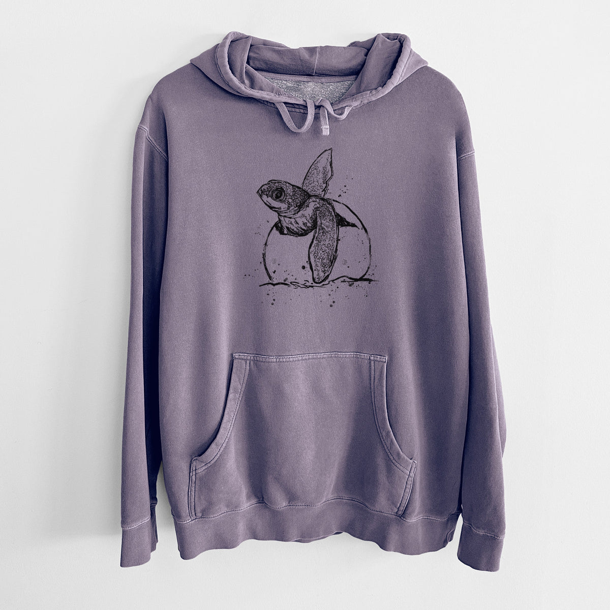 Leatherback Turtle Hatching - Unisex Pigment Dyed Hoodie