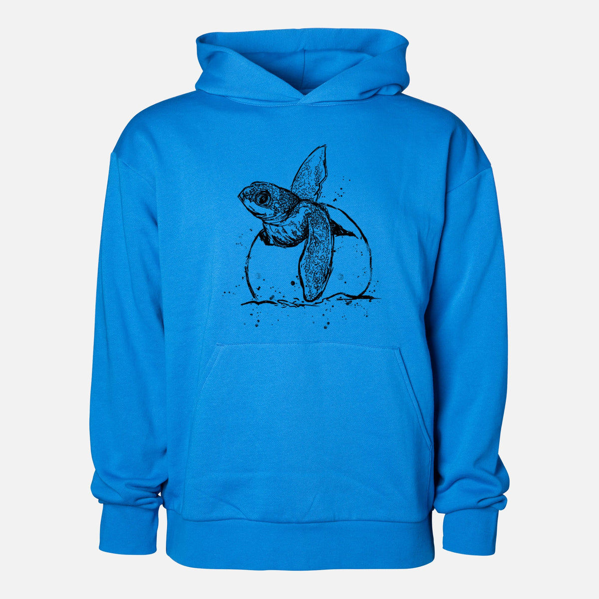 Leatherback Turtle Hatching  - Statement Midweight Hoodie
