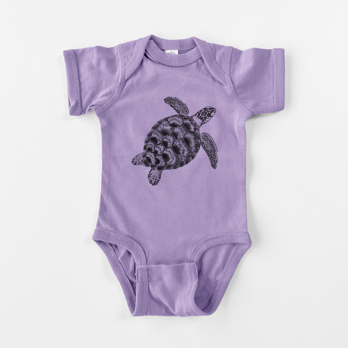 Loggerhead Sea Turtle - Caretta caretta - Baby Fine Jersey Bodysuit