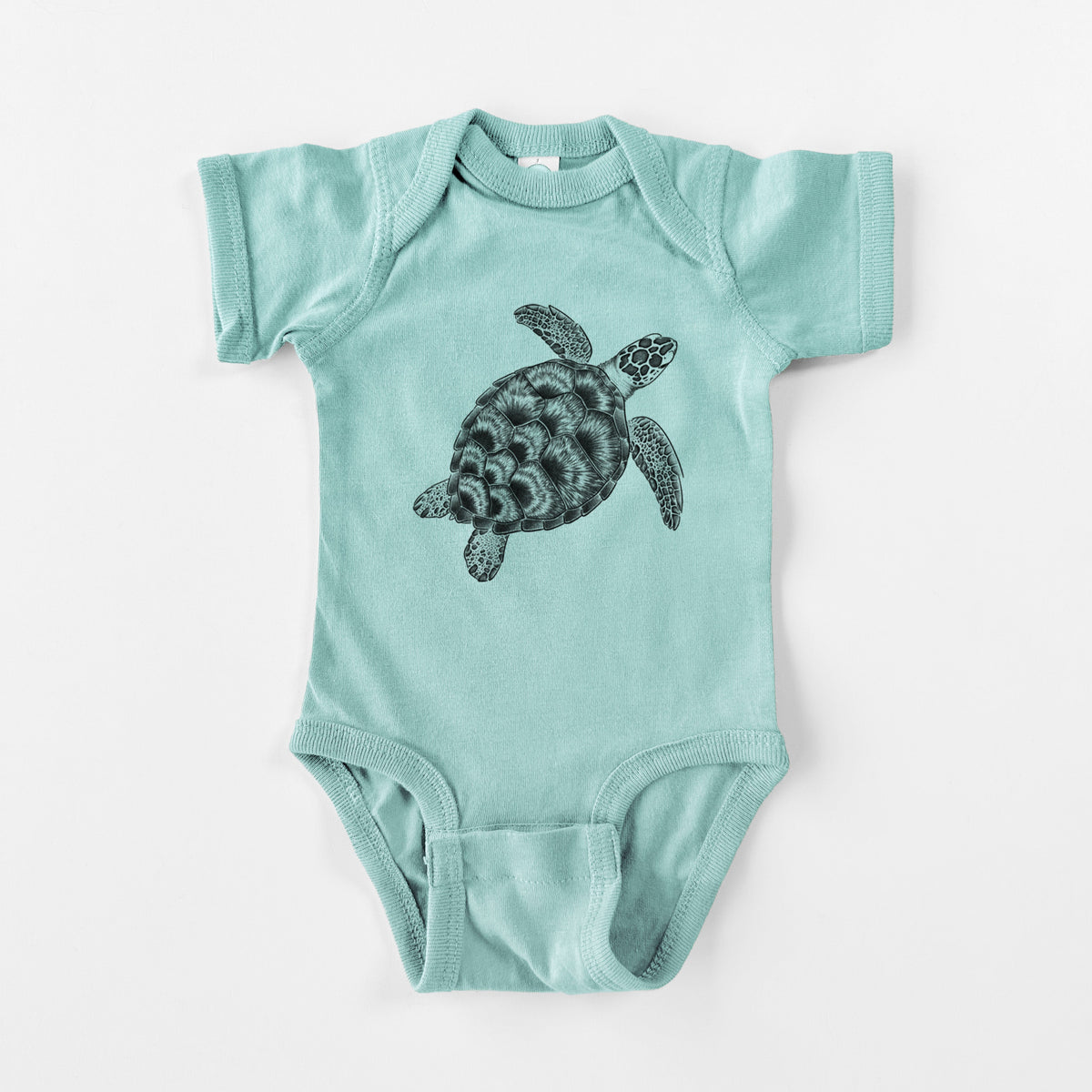 Loggerhead Sea Turtle - Caretta caretta - Baby Fine Jersey Bodysuit