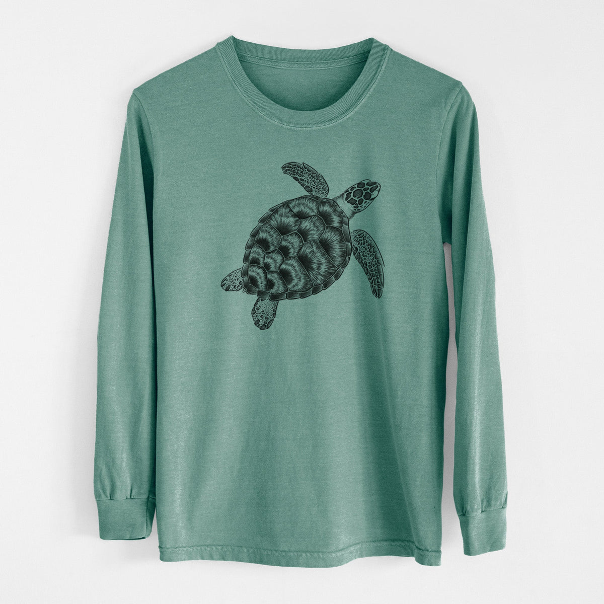 Loggerhead Sea Turtle - Caretta caretta - Unisex Comfort Colors 100% Cotton Long Sleeve