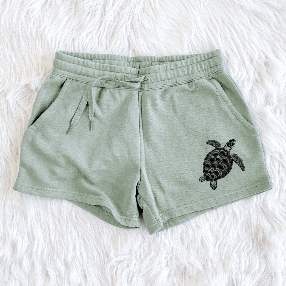 Loggerhead Sea Turtle - Caretta caretta - Women's Cali Wave Shorts