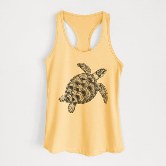 Loggerhead Sea Turtle - Caretta caretta - Women's Racerback Tanktop