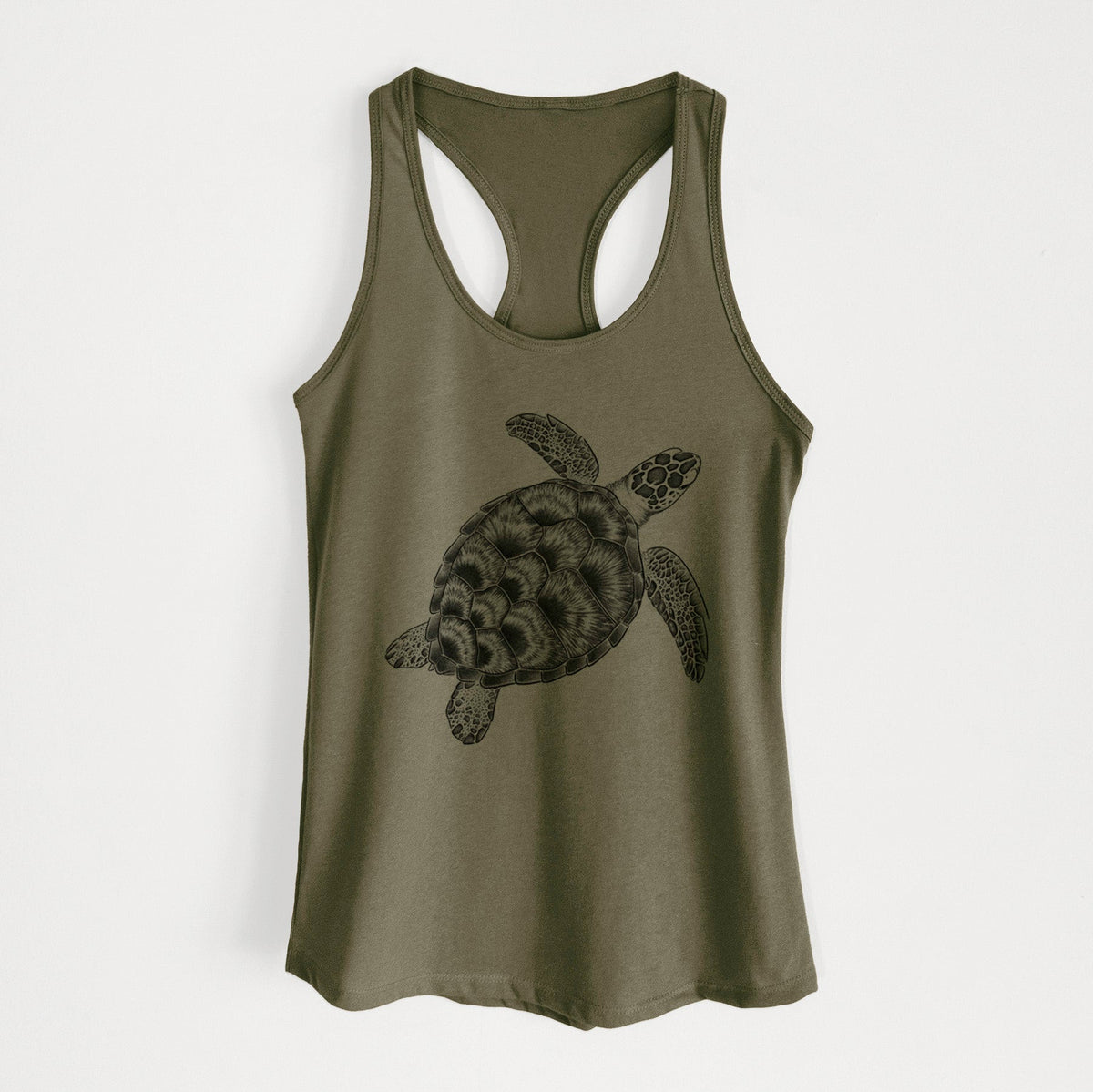 Loggerhead Sea Turtle - Caretta caretta - Women's Racerback Tanktop