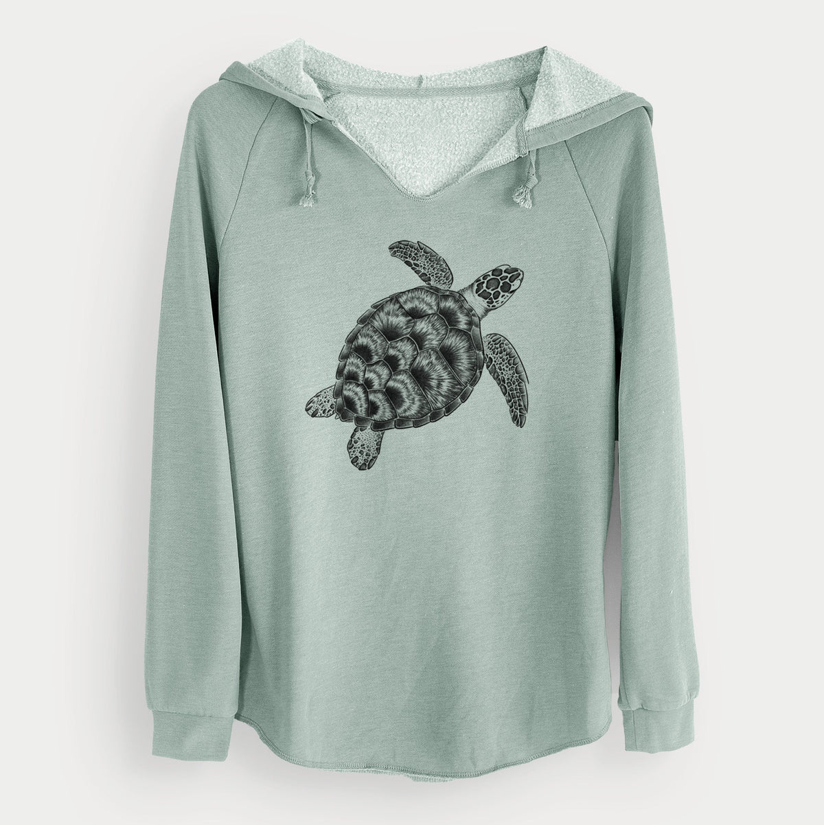 Loggerhead Sea Turtle - Caretta caretta - Cali Wave Hooded Sweatshirt