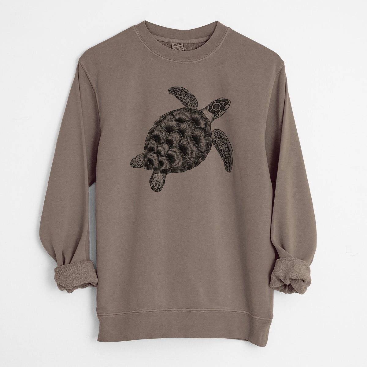 Loggerhead Sea Turtle - Caretta caretta - Unisex Pigment Dyed Crew Sweatshirt