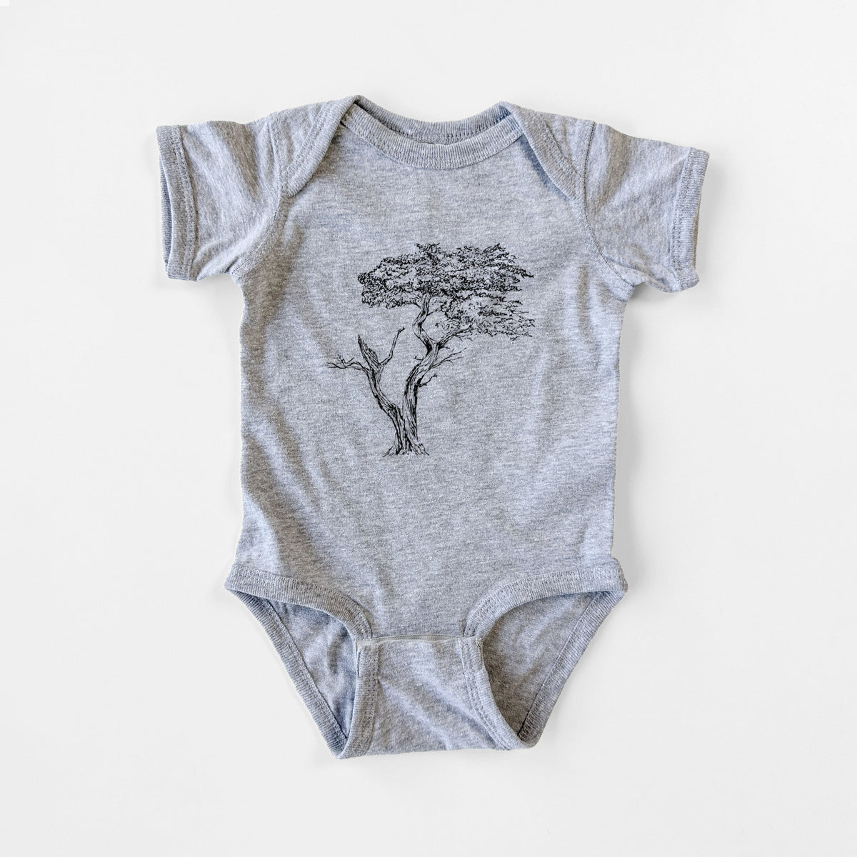 The Lone Cypress - Cupressus Macrocarpa - Monterey Cypress - Baby Fine Jersey Bodysuit