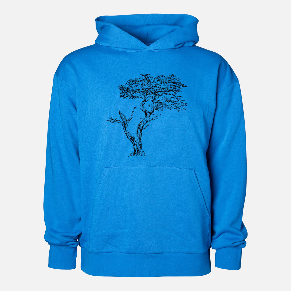 The Lone Cypress - Cupressus Macrocarpa - Monterey Cypress  - Statement Midweight Hoodie