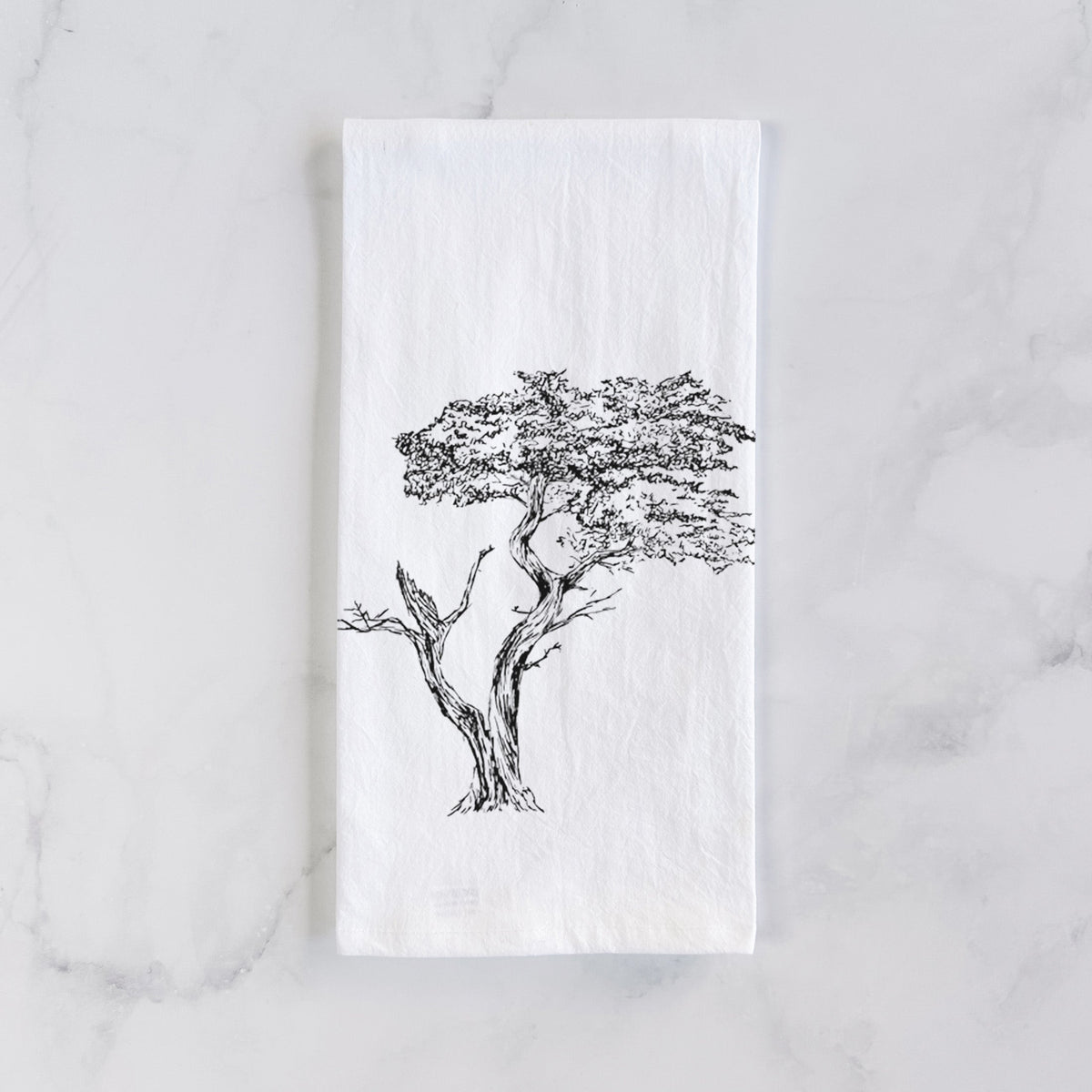 The Lone Cypress - Cupressus Macrocarpa - Monterey Cypress Tea Towel