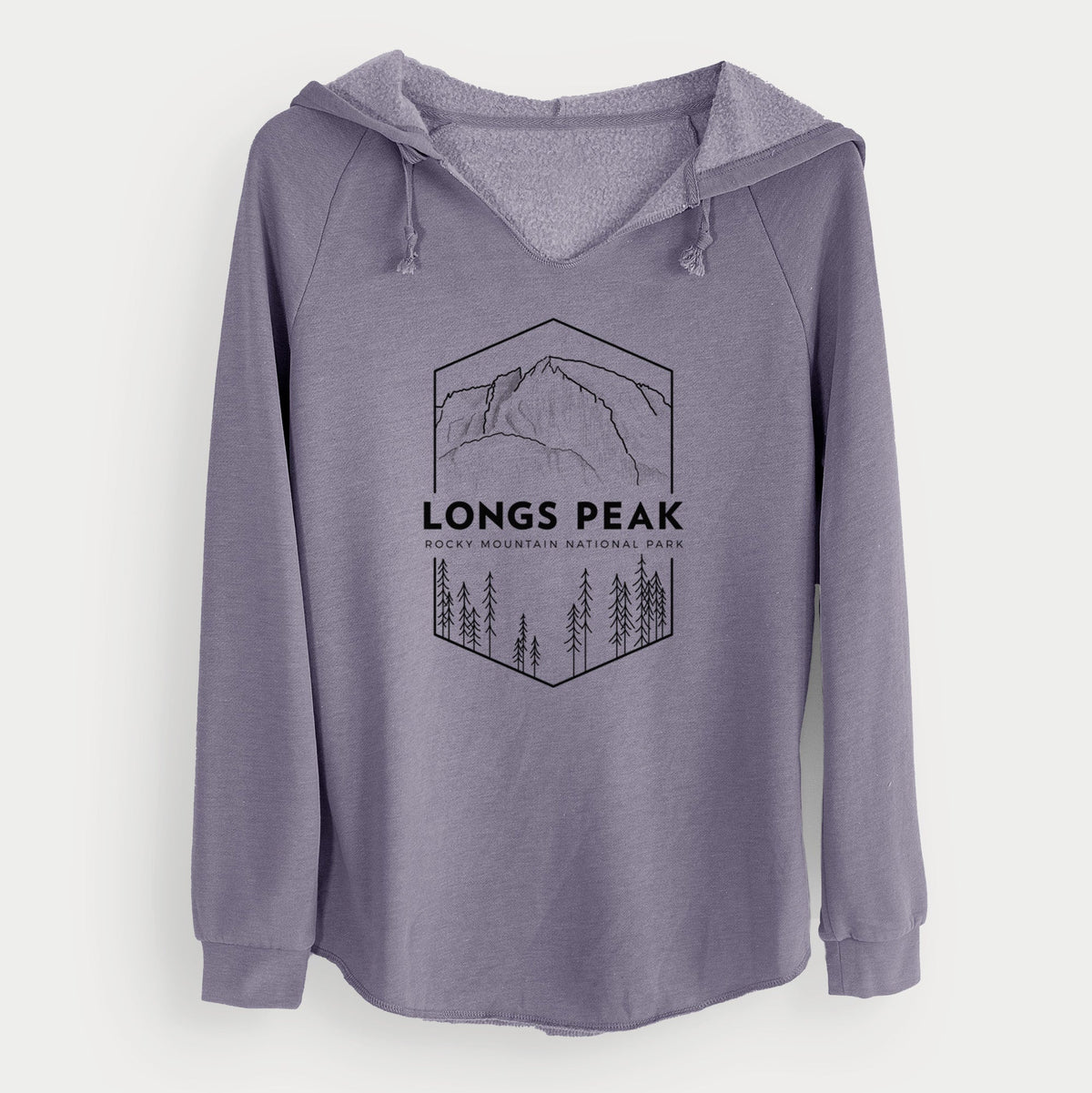 Longs Peak - Rocky Mountain National Park - Cali Wave Hooded Sweatshirt