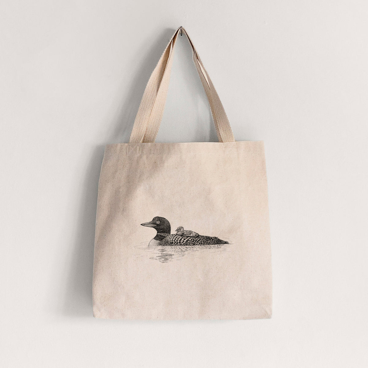 Common Loon with Chick - Gavia immer - Tote Bag