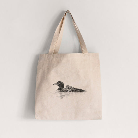Common Loon with Chick - Gavia immer - Tote Bag