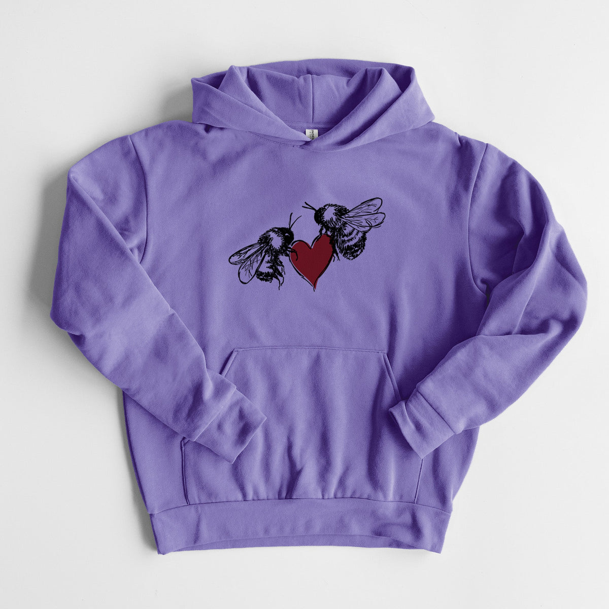 Love Bees  - Statement Midweight Hoodie