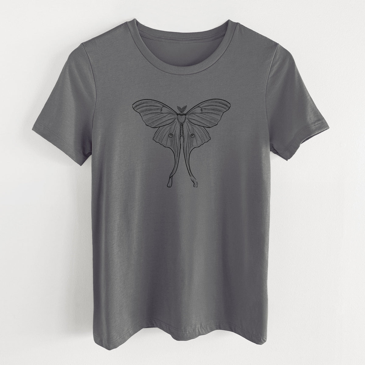 Luna Moth - Actias luna - Women's Lightweight Relaxed Fit 100% Cotton Crewneck