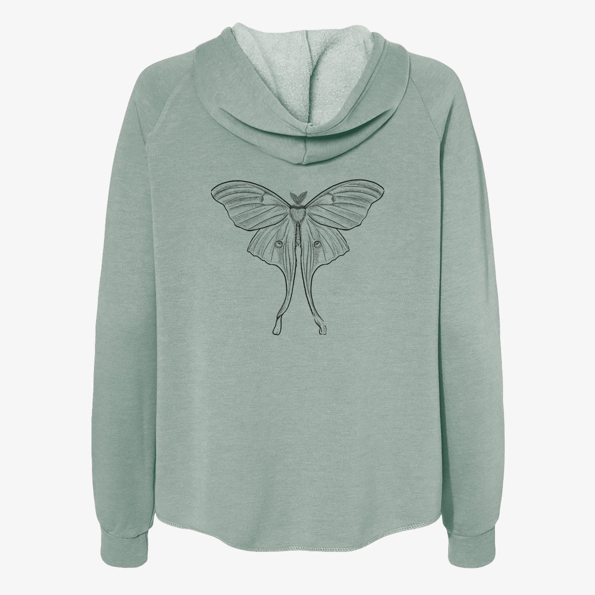 Luna Moth - Actias luna - Women's Cali Wave Zip-Up Sweatshirt