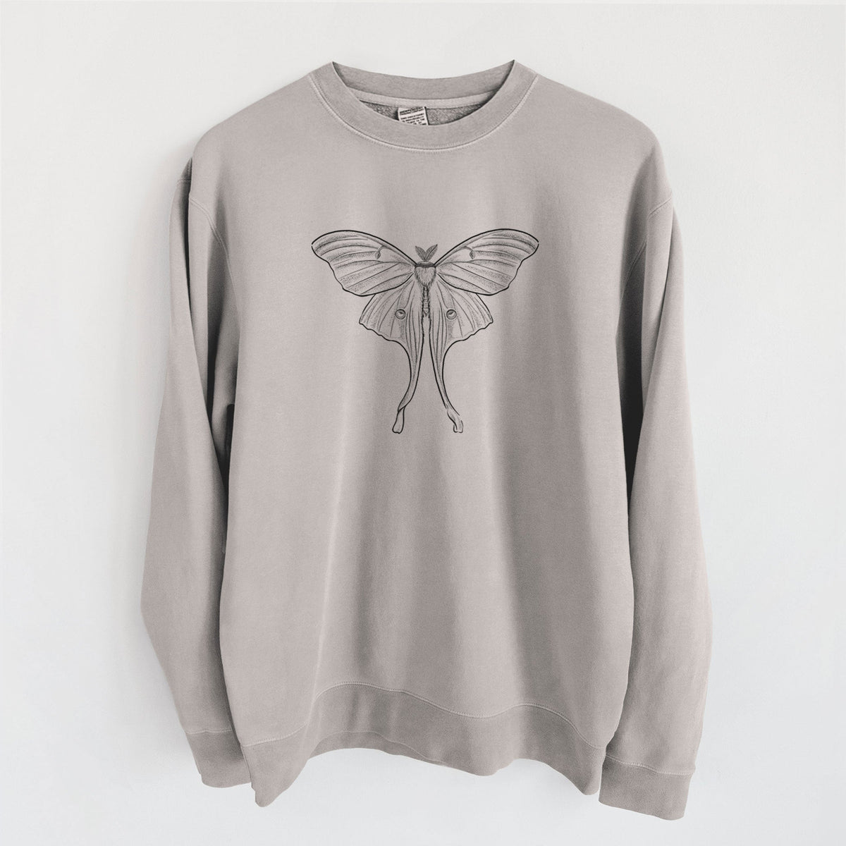 Luna Moth - Actias luna - Unisex Pigment Dyed Crew Sweatshirt