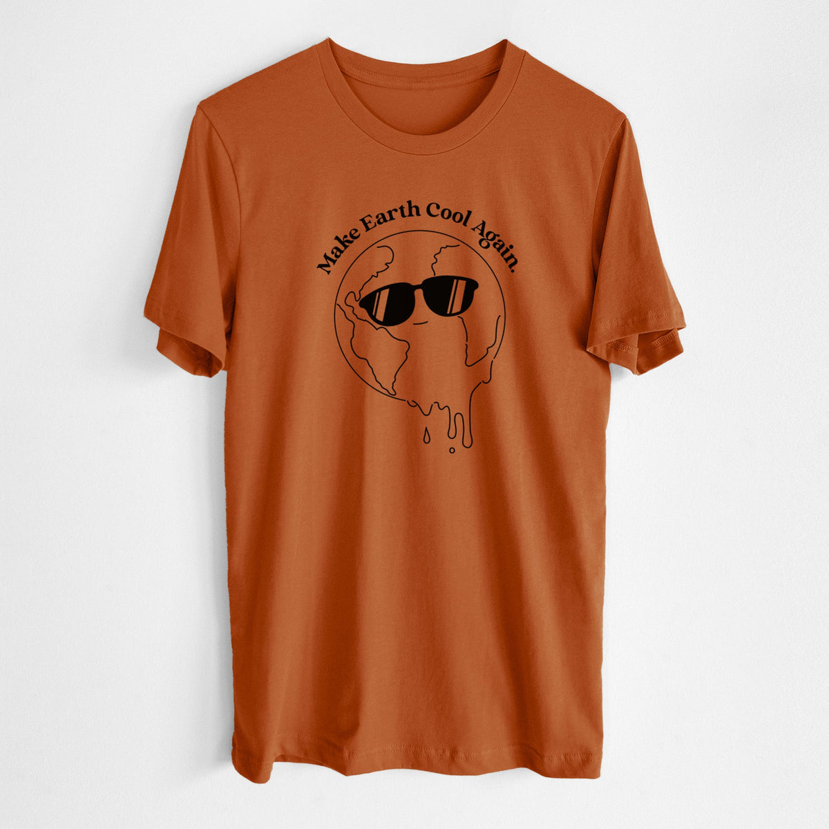 Make Earth Cool Again - Melted Planet - Lightweight 100% Cotton Unisex Crewneck