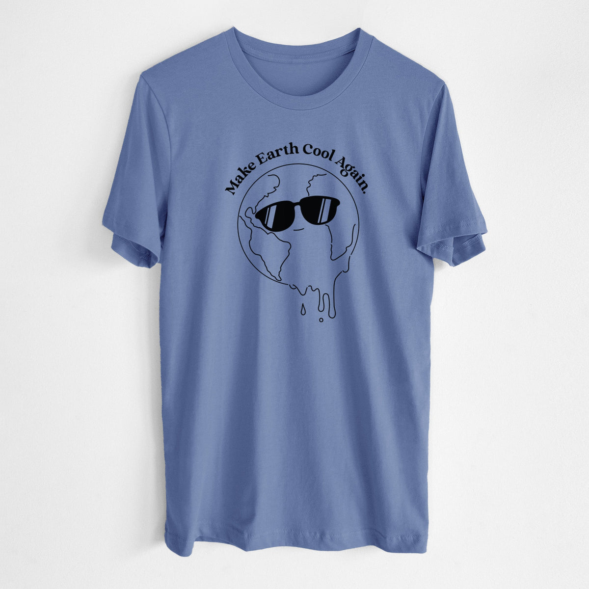 Make Earth Cool Again - Melted Planet - Lightweight 100% Cotton Unisex Crewneck
