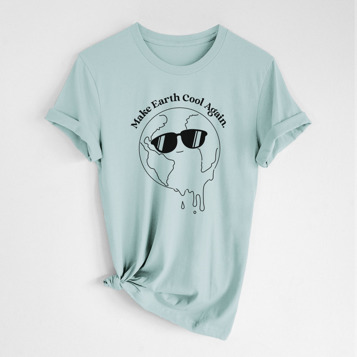 Make Earth Cool Again - Melted Planet - Lightweight 100% Cotton Unisex Crewneck