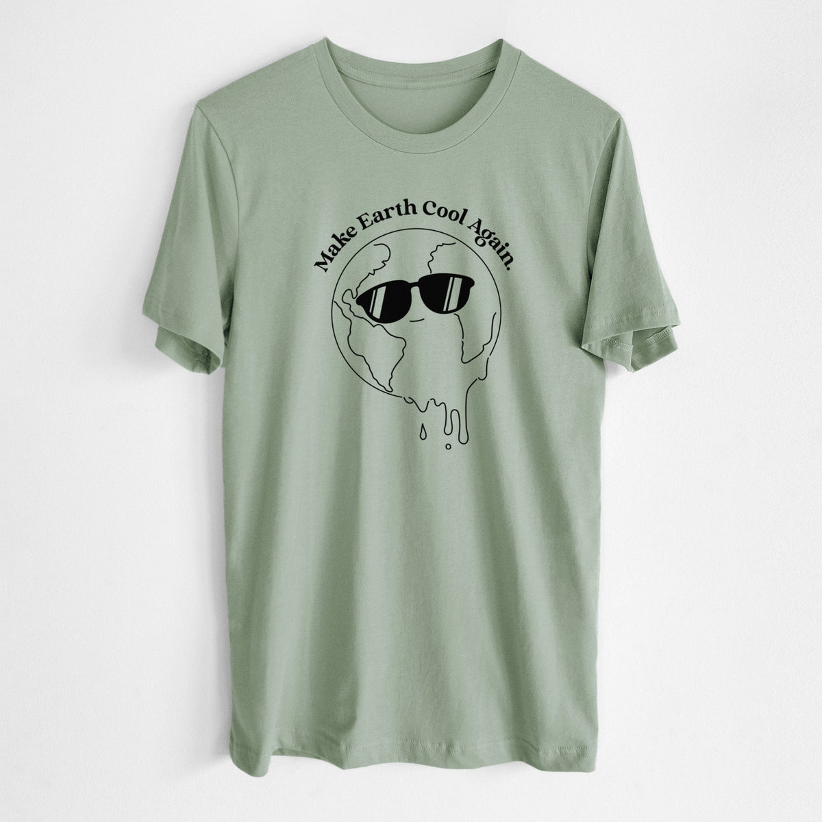 Make Earth Cool Again - Melted Planet - Lightweight 100% Cotton Unisex Crewneck